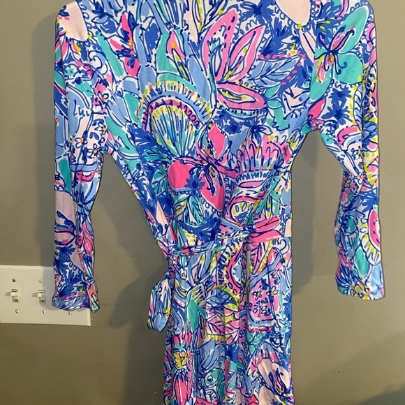 New! Lilly Pulitzer Karlie Wrap Romper Size XS - Picture 3 of 5